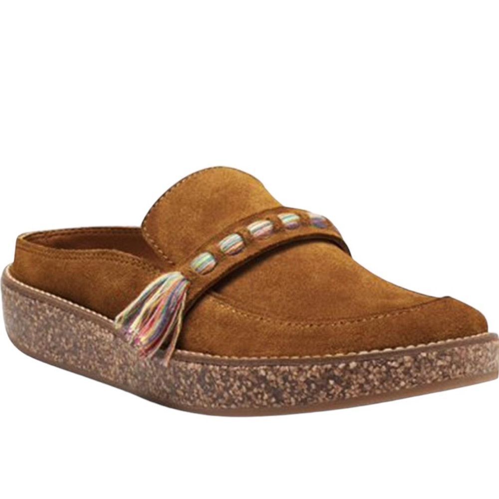 Lucky Brand Taniae Leather Cork Mule tan size 11